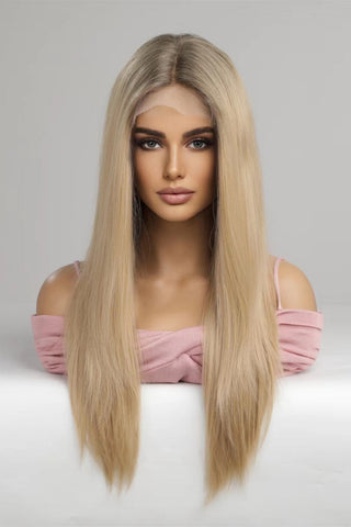 13*2‘’ Lace Front Wigs Synthetic Long Straight 24'' 150% Density COCO CRESS