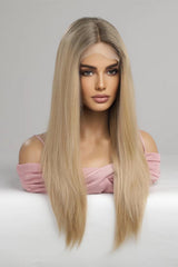 13*2‘’ Lace Front Wigs Synthetic Long Straight 24'' 150% Density COCO CRESS