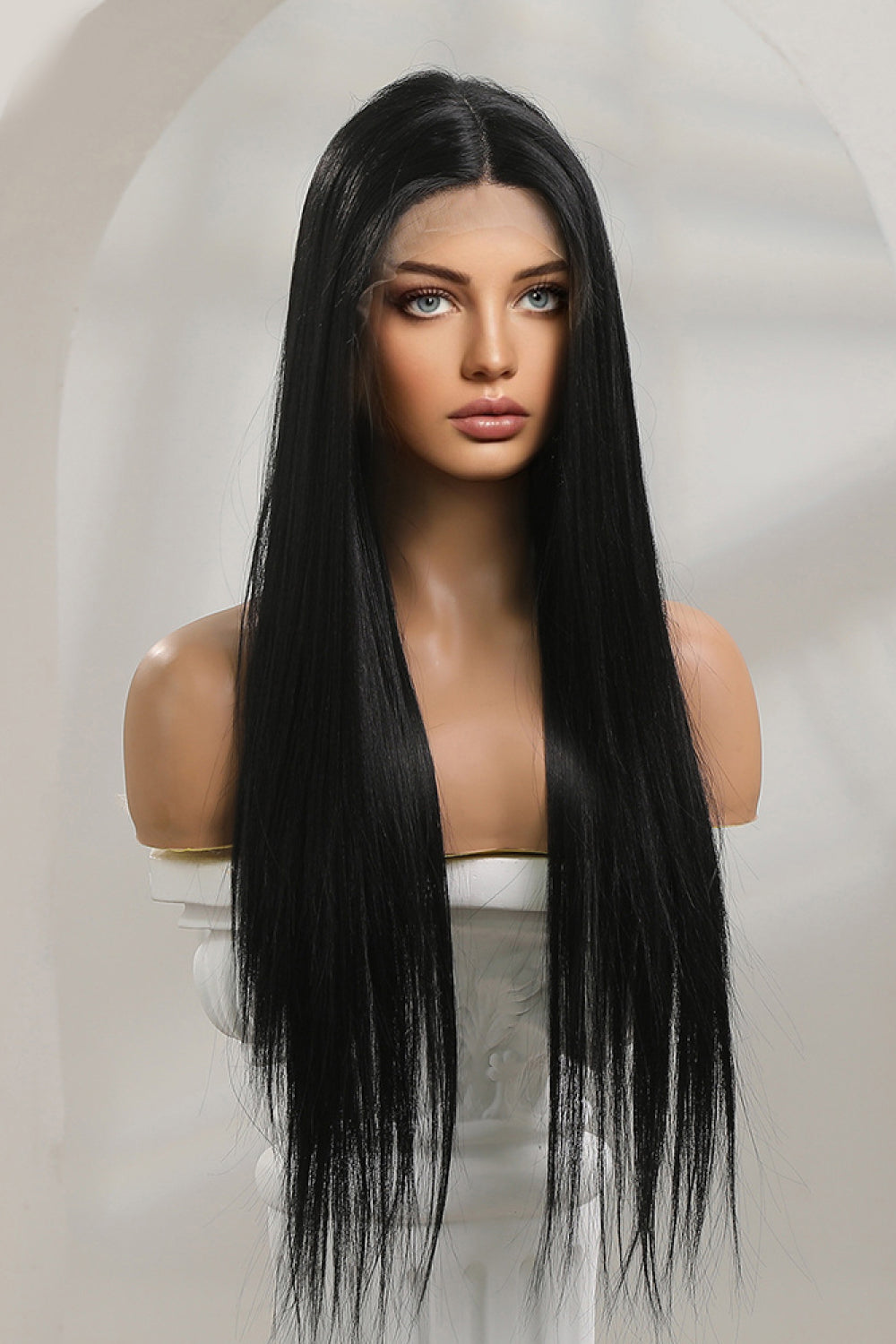 13*2" Long Lace Front Straight Synthetic Wigs 26" Long 150% Density COCO CRESS