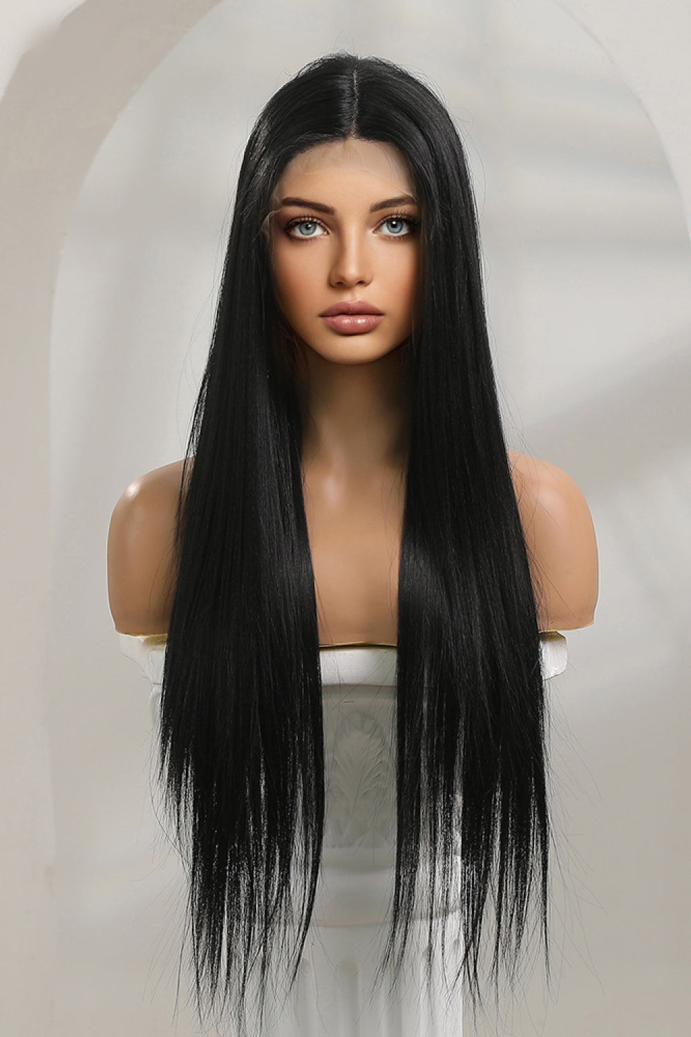 13*2" Long Lace Front Straight Synthetic Wigs 26" Long 150% Density COCO CRESS