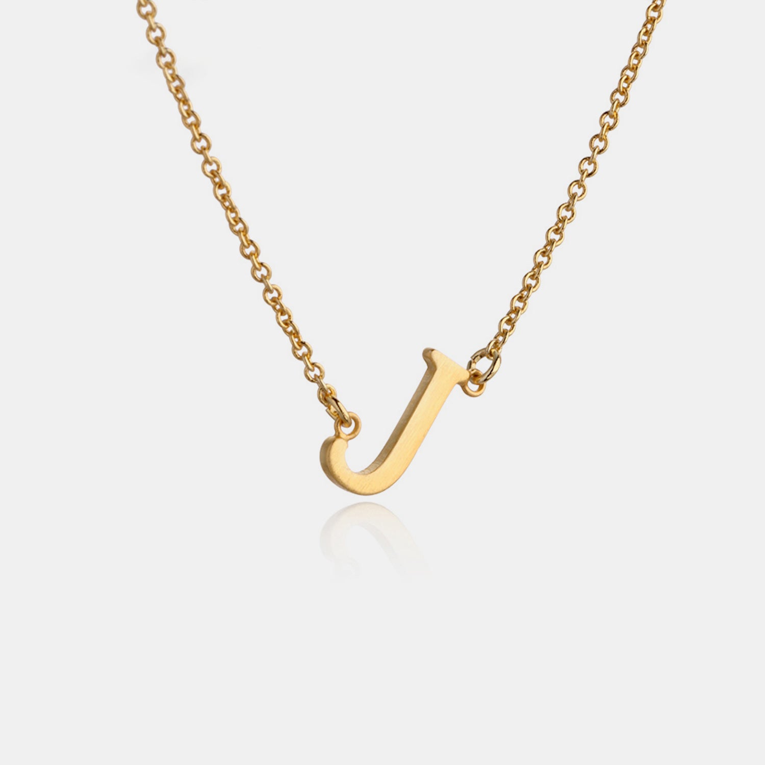 Copper Letter Pendant Necklace