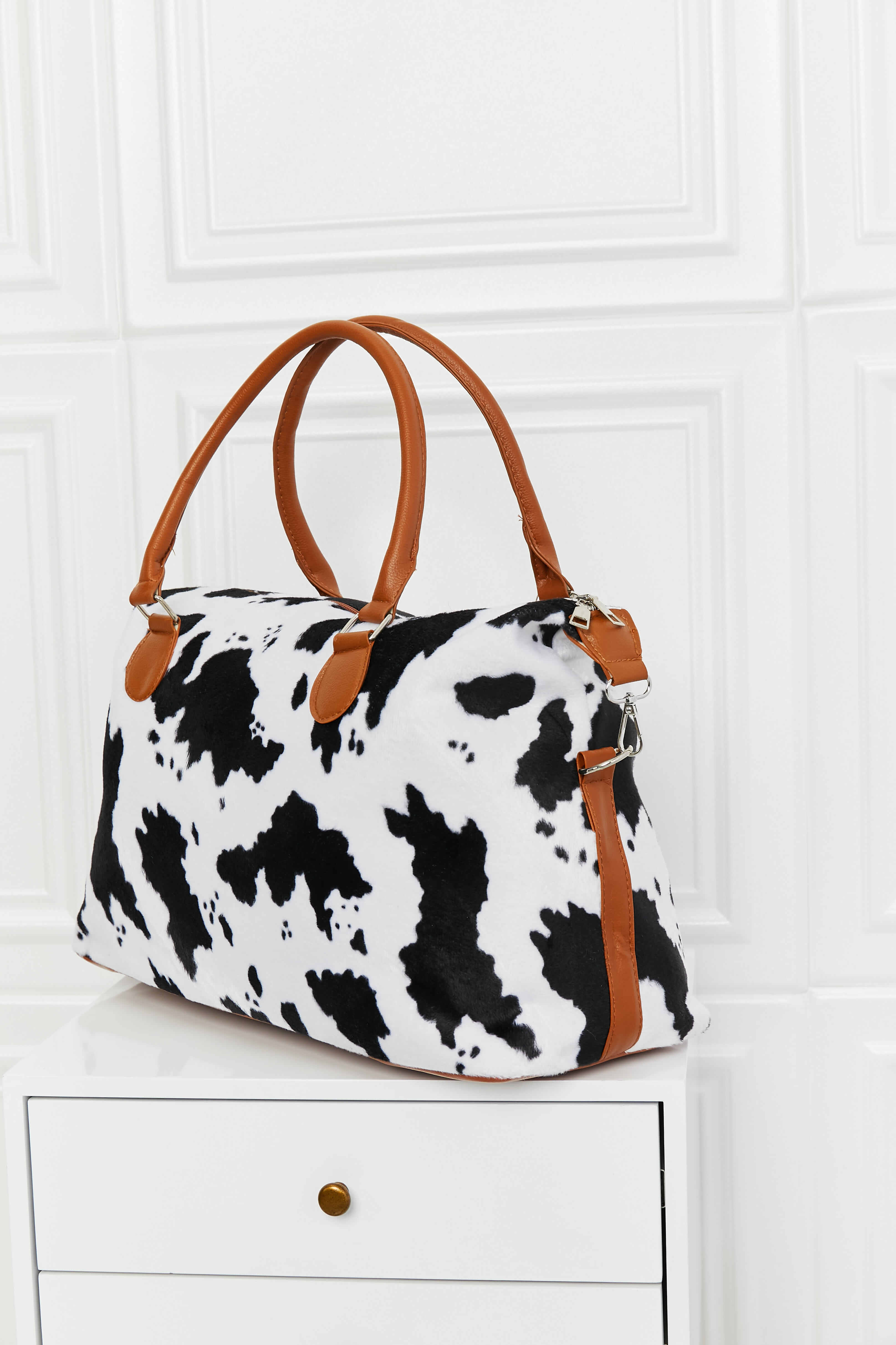 Animal Print Brushed Weekender Bag COCO CRESS