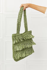 Fame The Last Straw Fringe Straw Tote Bag COCO CRESS