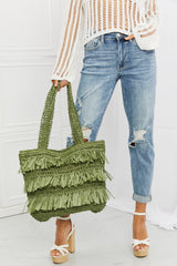 Fame The Last Straw Fringe Straw Tote Bag COCO CRESS
