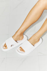 MMShoes Arms Around Me Open Toe Slide in White COCO CRESS
