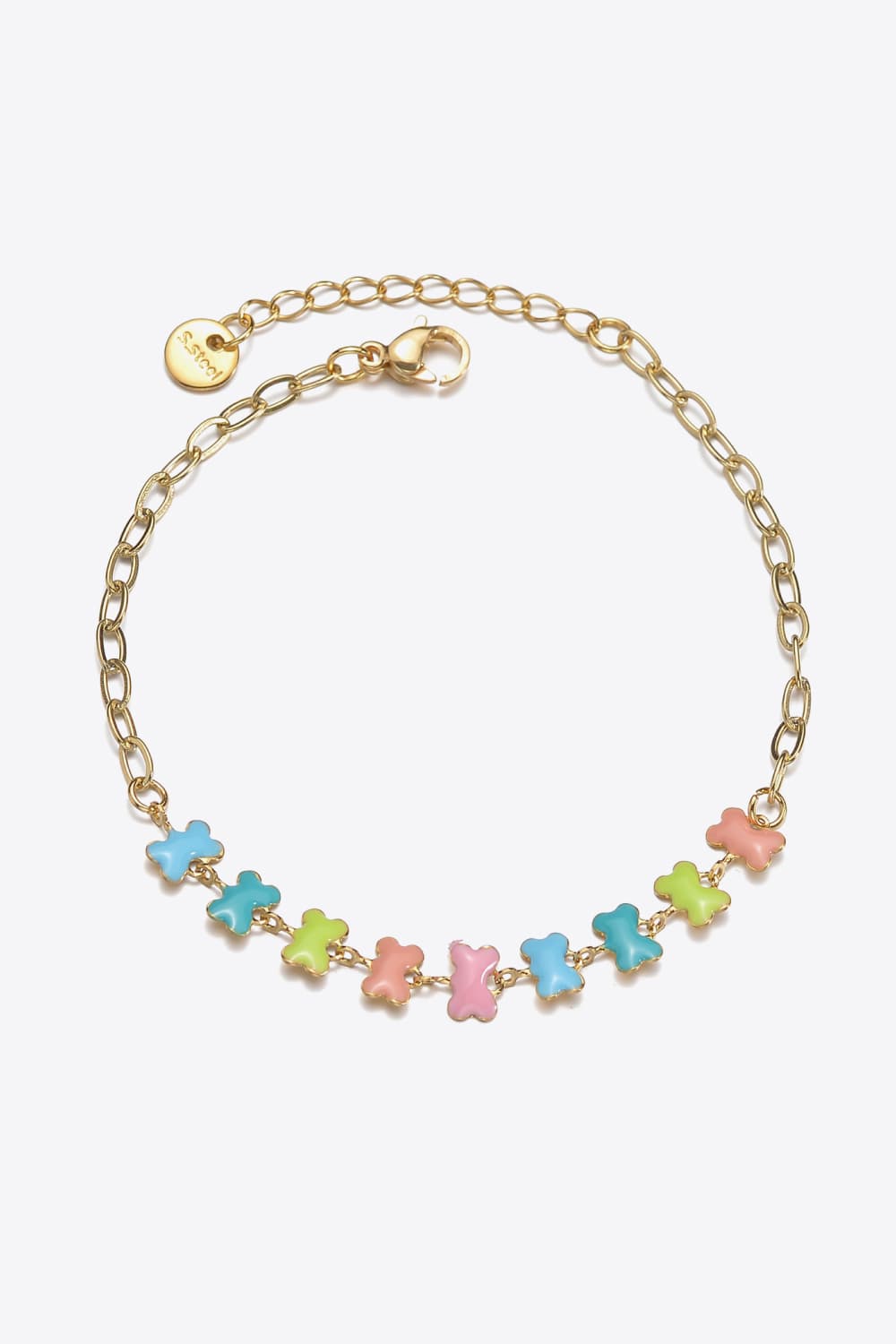 Multicolored Lobster Clasp Stainless Steel Bracelet COCO CRESS