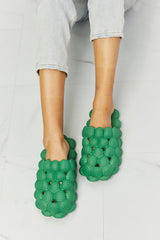 NOOK JOI Laid Back Bubble Slides in Green COCO CRESS