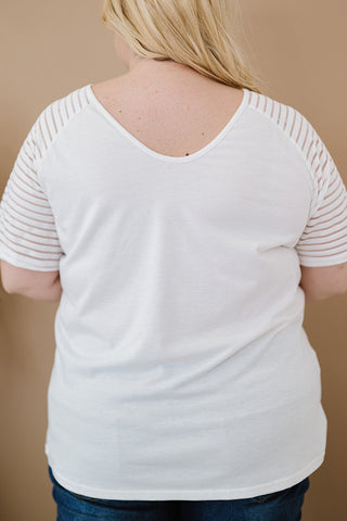 Plus Size HUNNY BUNNY Graphic Striped Tee COCO CRESS