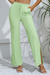 Slit High-Rise Flare Pants COCO CRESS