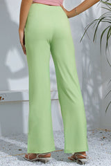 Slit High-Rise Flare Pants COCO CRESS