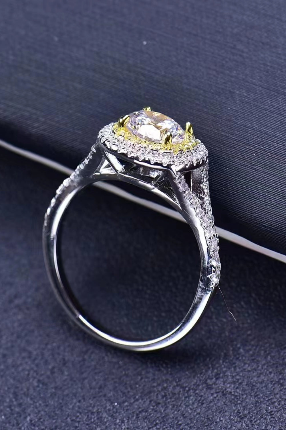 Two-Tone 1 Carat Moissanite Ring COCO CRESS