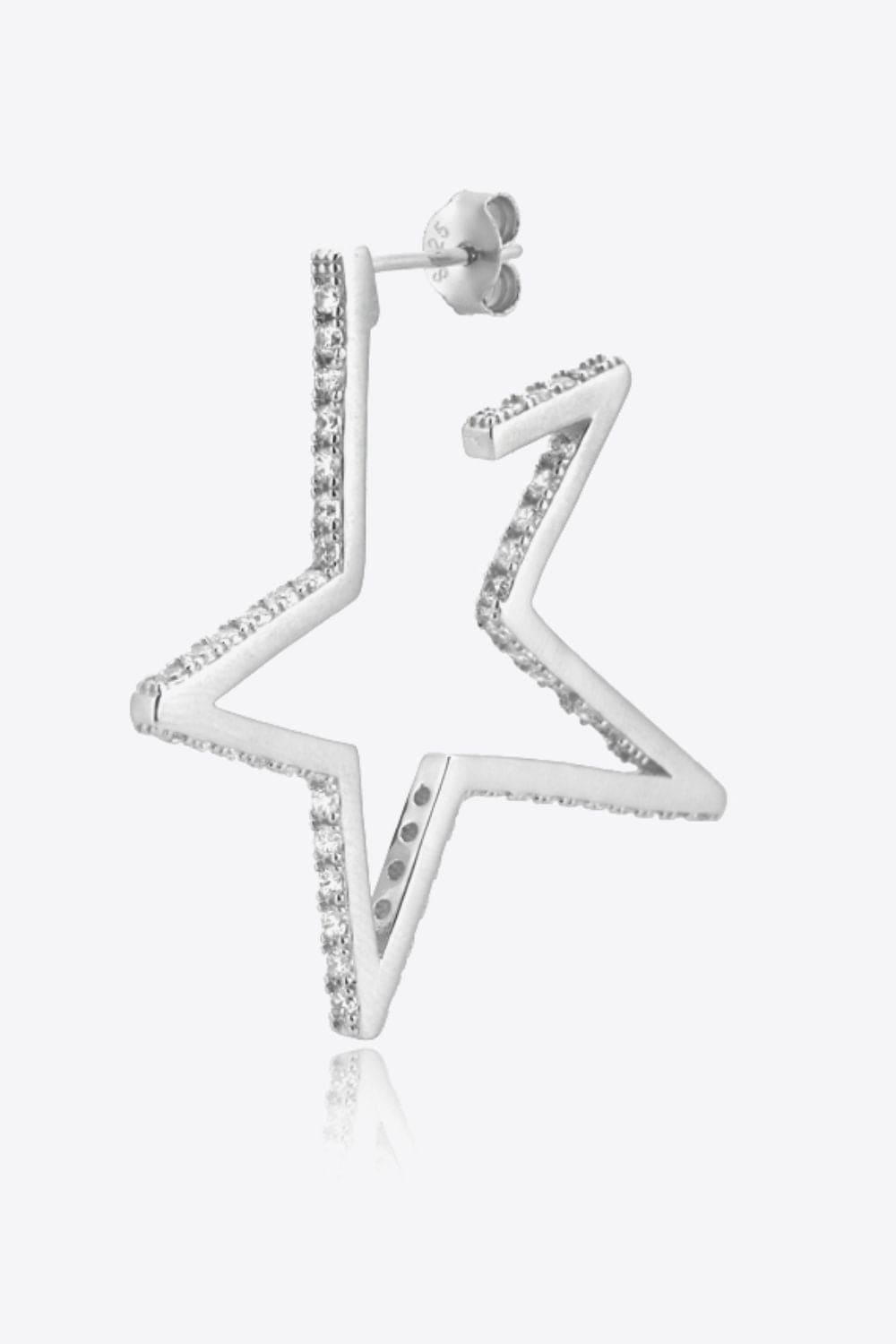 Zircon Star 925 Sterling Silver Earrings COCO CRESS