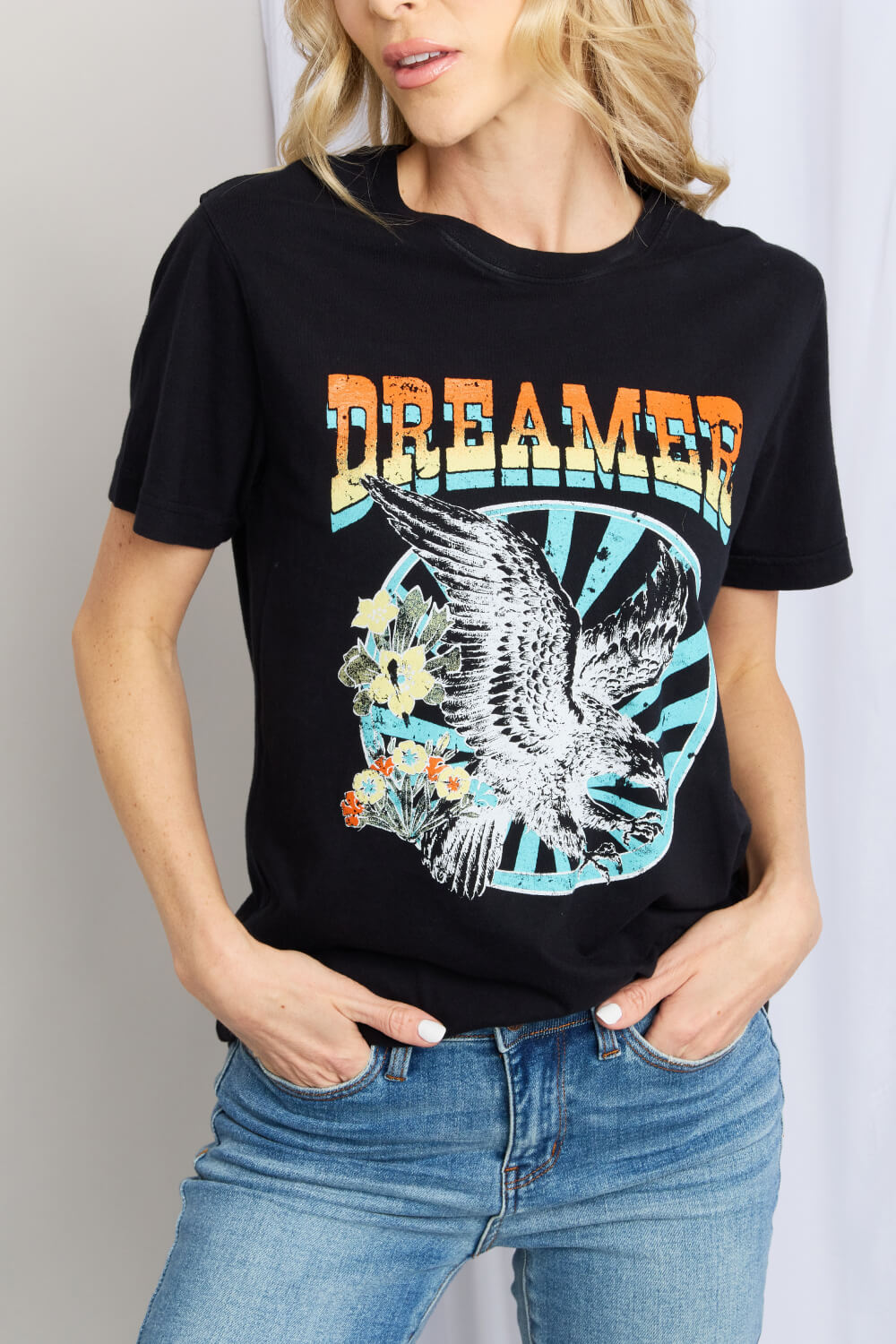 mineB Full Size DREAMER Graphic T-Shirt COCO CRESS