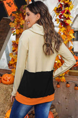 Long Sleeve Jack-O'-Lantern Graphic Sweatshirt